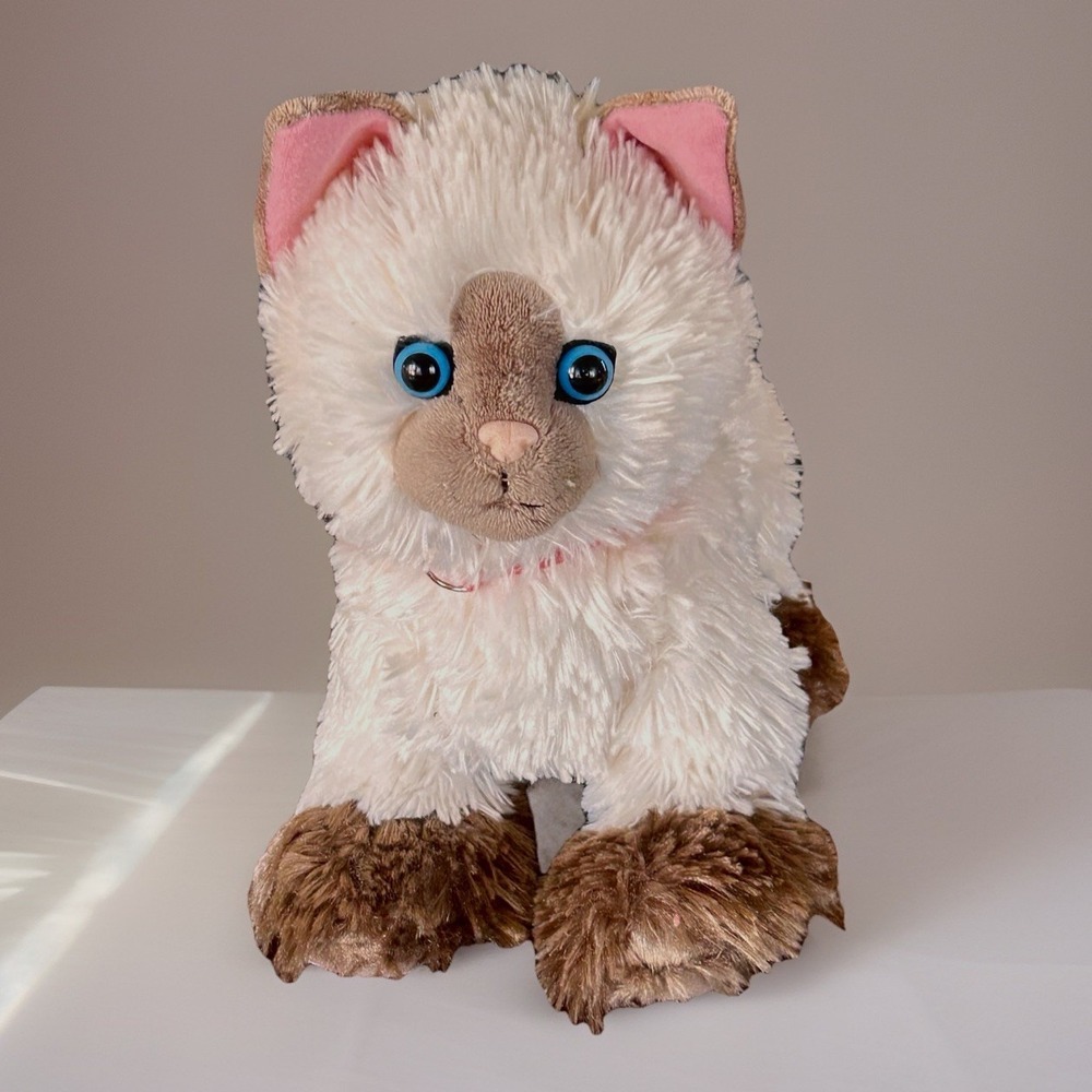 Build-A-Bear Workshop Siamese Cat Plush Stuffed Animal Promise Pets 2015